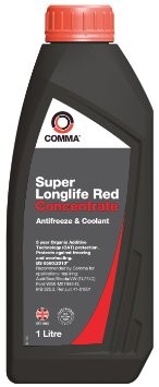COMMA SUPER LL RED - ANTIFREEZE (1L) антифриз красный SLA1L