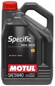 101575 MOTUL 5W40 (5L) SPECIFIC 502 00505 01 МАСЛО МОТОРНОЕACEA С3 VW 502 00505 01 Ford WSS M2C 917A