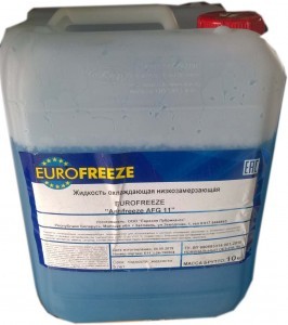 52293 EUROFREEZE Antifreeze AFG11 9,8кг (8,8л) Синий