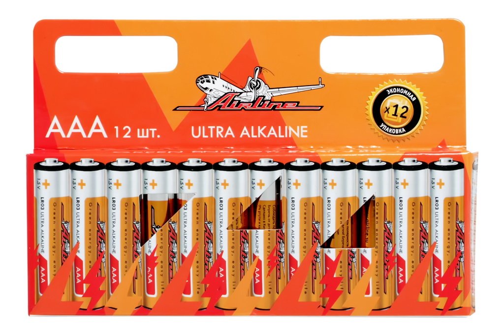 Батарейки LR03AAA щелочные 12 шт. (AAA-12)