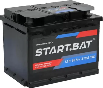Аккумулятор START.BAT 6СТ- 60 VLR Euro 510A (242x175x190)