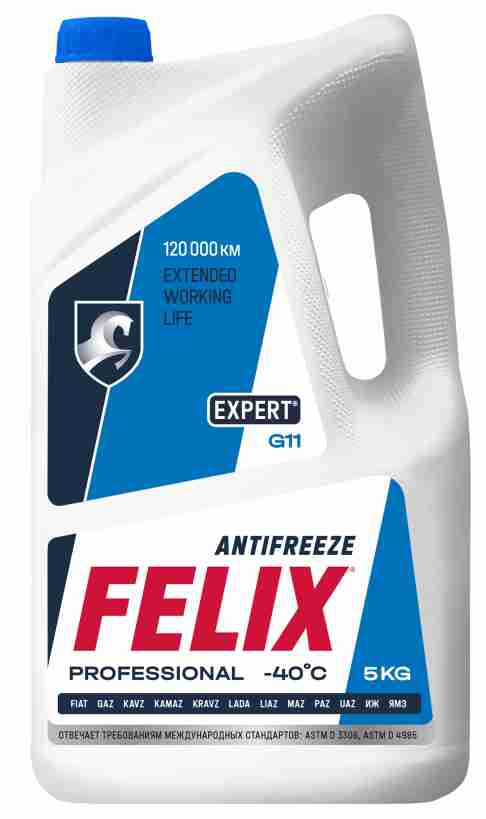 Антифриз синий FELIX 5кг EXPERT G11 до -40&deg;С 430206058