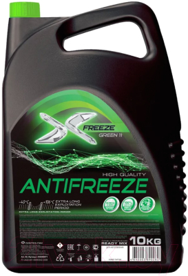 Антифриз X-FREEZE 10кг зеленый 430206071