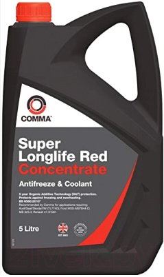 COMMA SUPER LL RED - ANTIFREEZE (5L) антифриз красный