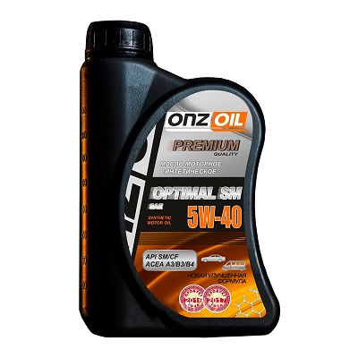 ONZOIL SAE 5W-40 Optimal SM 0,9L  Масло моторное синтетическое