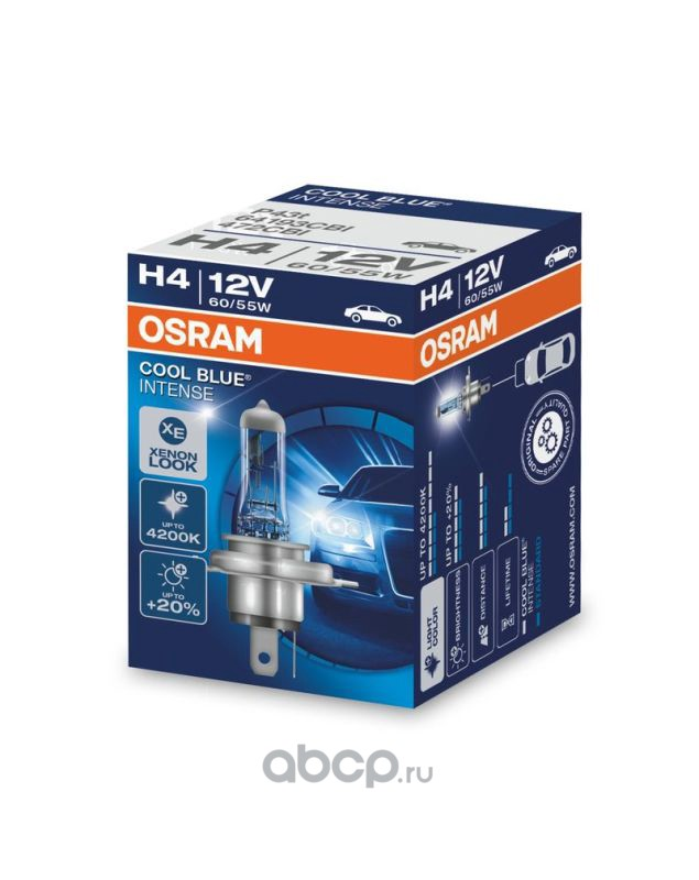 Лампа галогенная H4 12V 60/55W PU43T 64193CBI