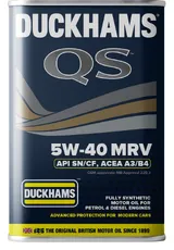 Масло моторное Duckhams QS 5W40 MRV (4L) ACEA A3/B4, API SN/CF, MB 226.5