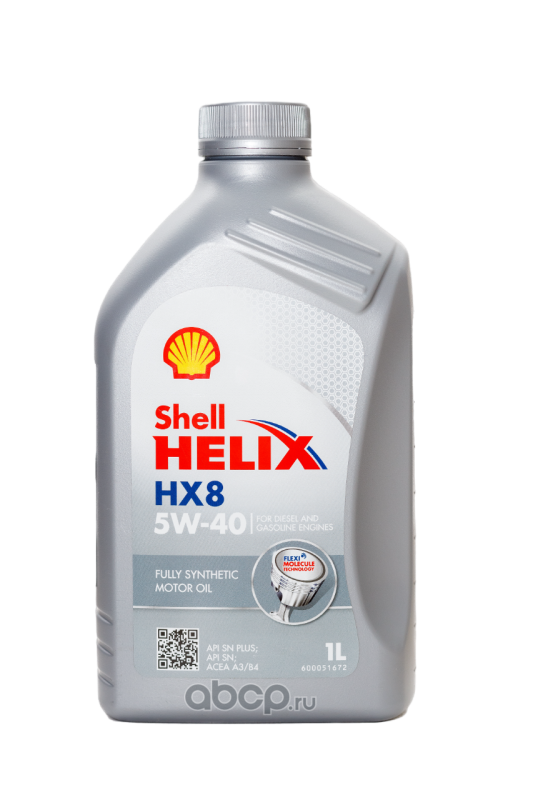 Масло моторное Shell Helix HX8 5W40 (EU) 1л