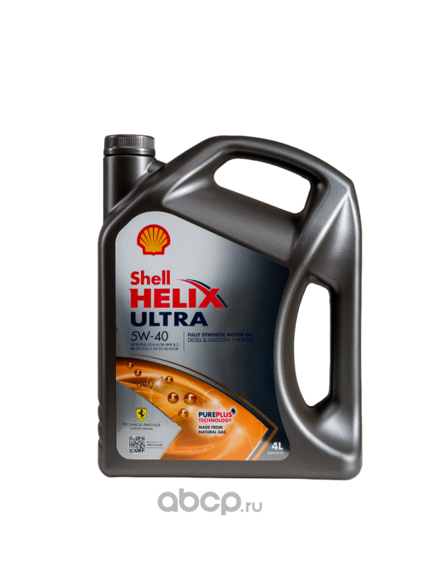 Масло моторное Shell Helix Ultra (EU) 5W40 4л  Pure Plus