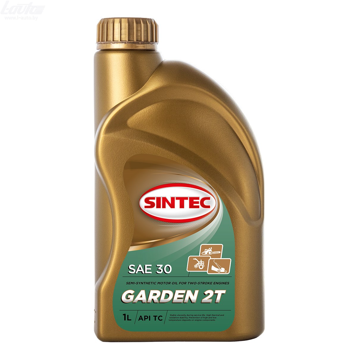 Масло моторное SINTEC 2T Garden API TC (полусинтетика., цвет: красный) 1 л 801923