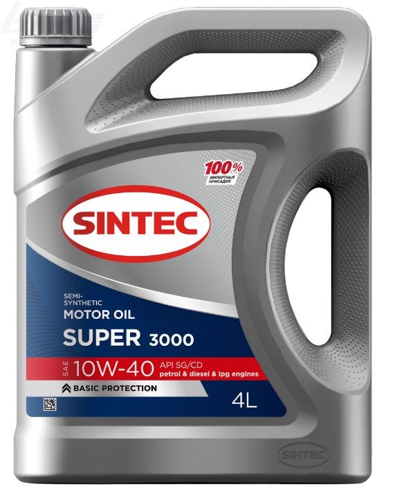 Масло моторное SINTEC Super 3000 10W-40 API SG/CD 4 л