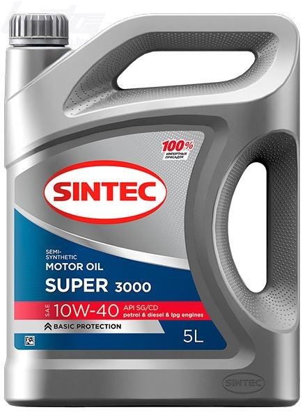 Масло моторное SINTEC Super 3000 10W-40 API SG/CD 5 л