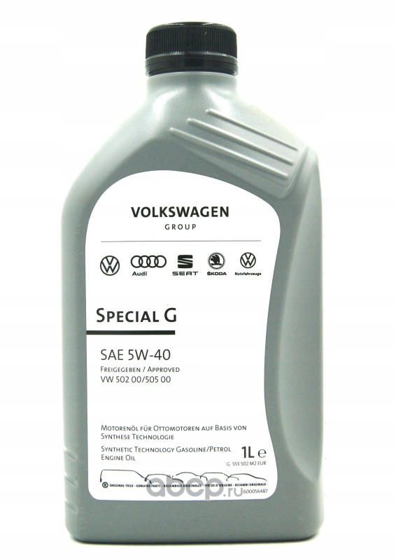 Масло моторное VAG SPECIAL G 5W-40 1 л GS55502M2EUR