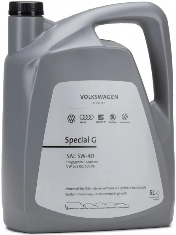 Масло моторное VAG SPECIAL G 5W-40 5 л GS55502M4EUR