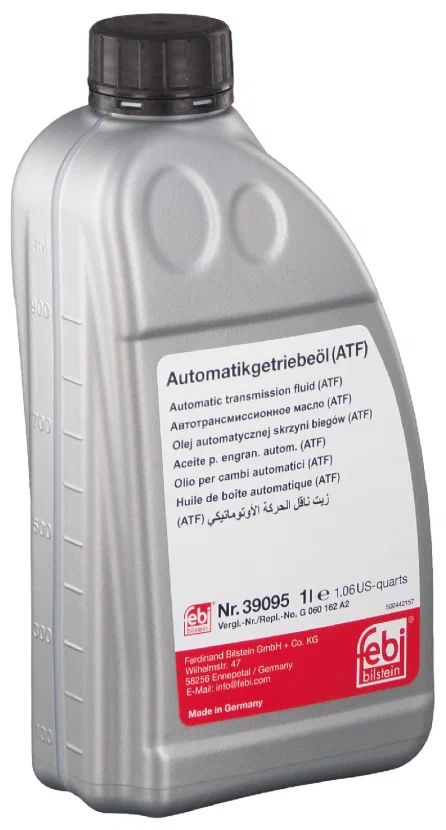 Масло трансмиссионное 1L BMW 83 22 2 152 426, VW / Audi G 060 162, ZF Lifeguardfluid 8 39095