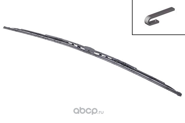 Щетка стеклоочистителя каркасная 700мм крючок 12x4 и 9x4mm