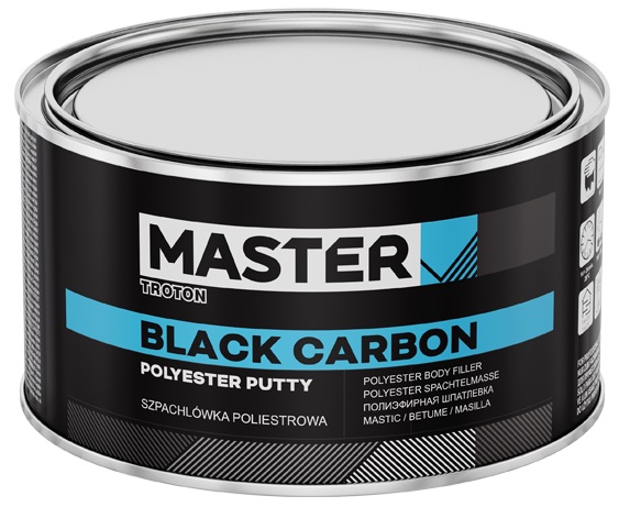 Шпатлёвка MASTER Black Carbon 500 мл 0,9кг с углеволокном 1736