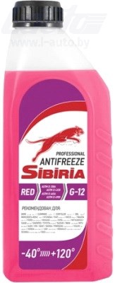 SIBIRIA 800598 G12 + антифриз 1кг  красный 