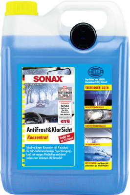 SONAX 332505 Зимний омыватель стекол концентрат -50, объем 5 л.