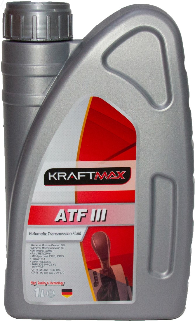 Трансмиссионное масло KRAFTMAX ATF III 1 л KM306/1