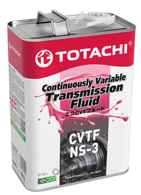 Трансмиссионное масло TOTACHI CVTF NS-3 4л масло для вариатора NISSAN ЖБ цвет:синий