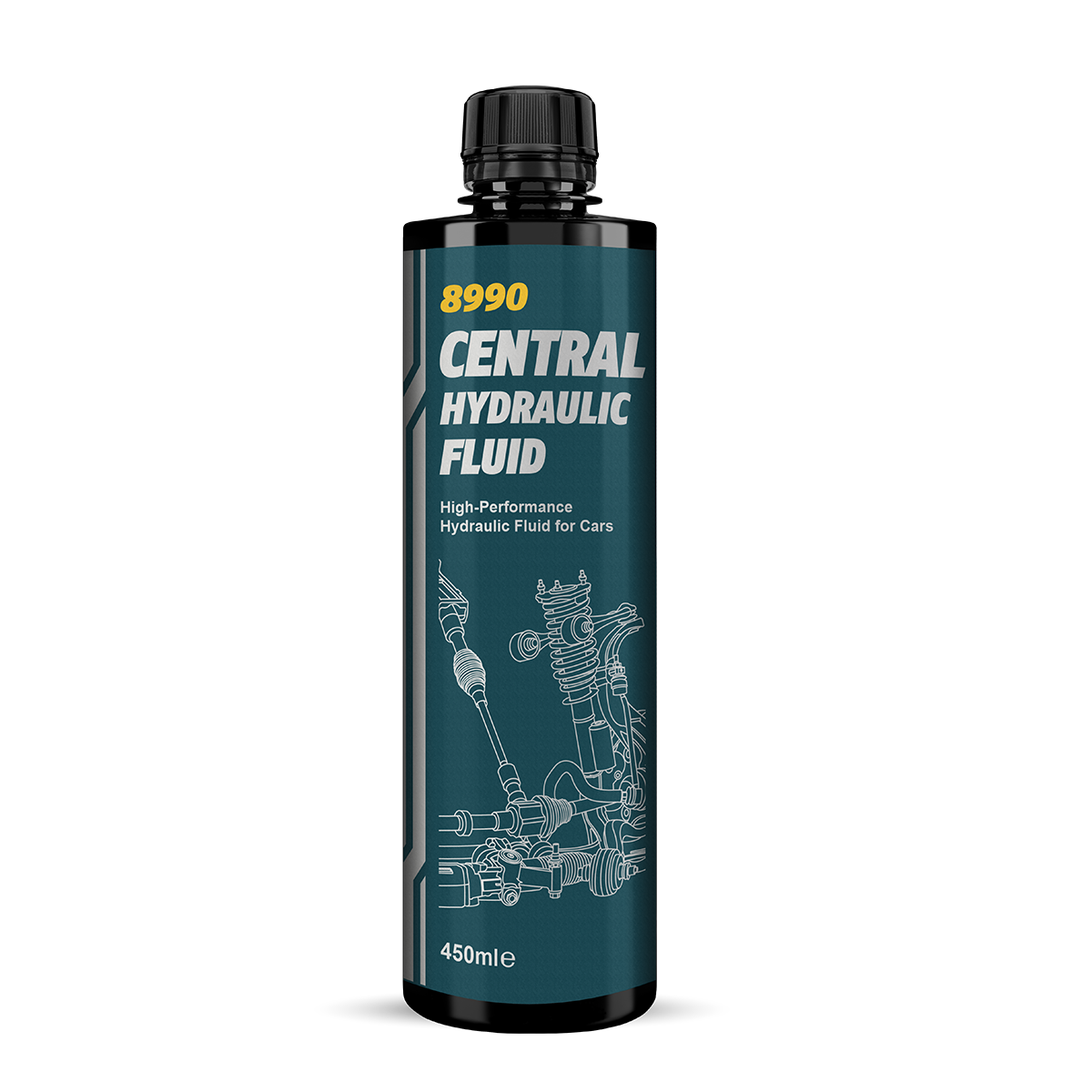 Жидкость гидравлическая MANNOL Central Hydraulic Fluid 8990 450мл